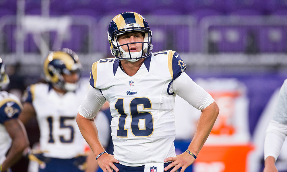 Jared Goff rams