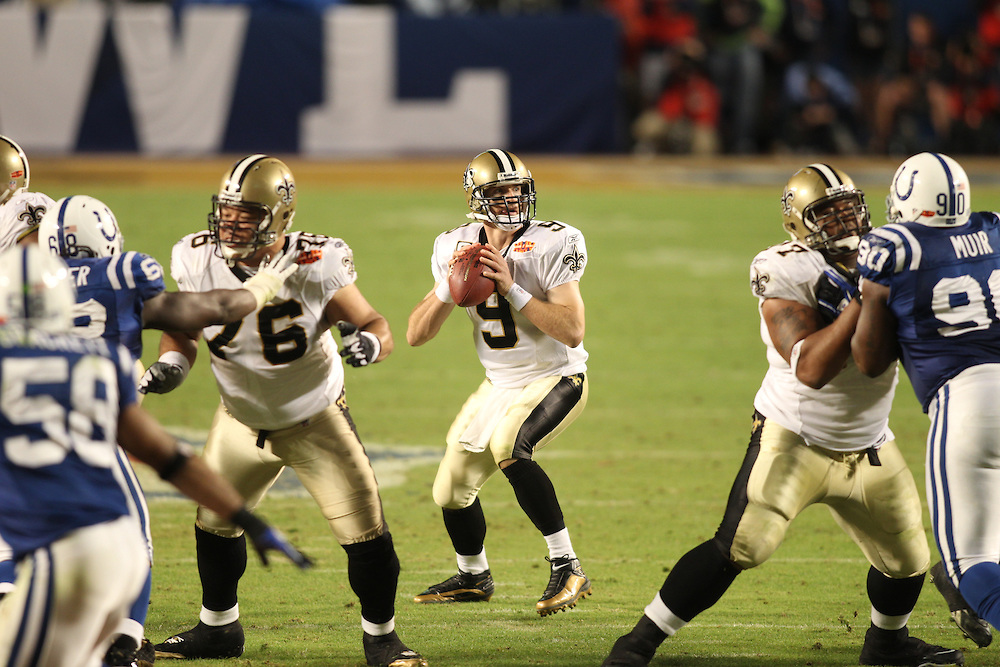 Super Bowl XLIV new orleans saints today in sports history