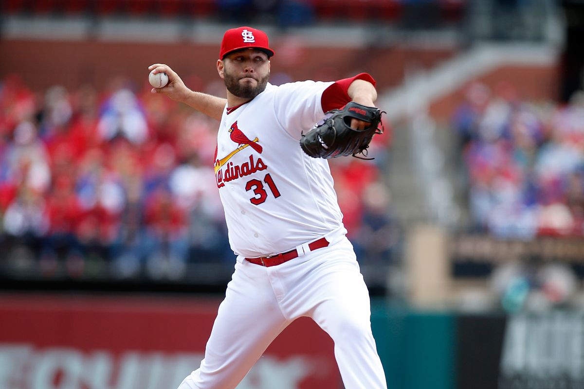 Pitcher Lance Lynn for the St. Louis Cardinals