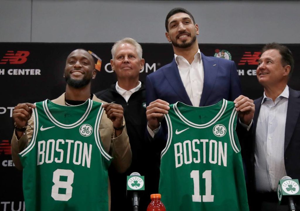 Kemba Walker Enes Kanter Boston Celtics