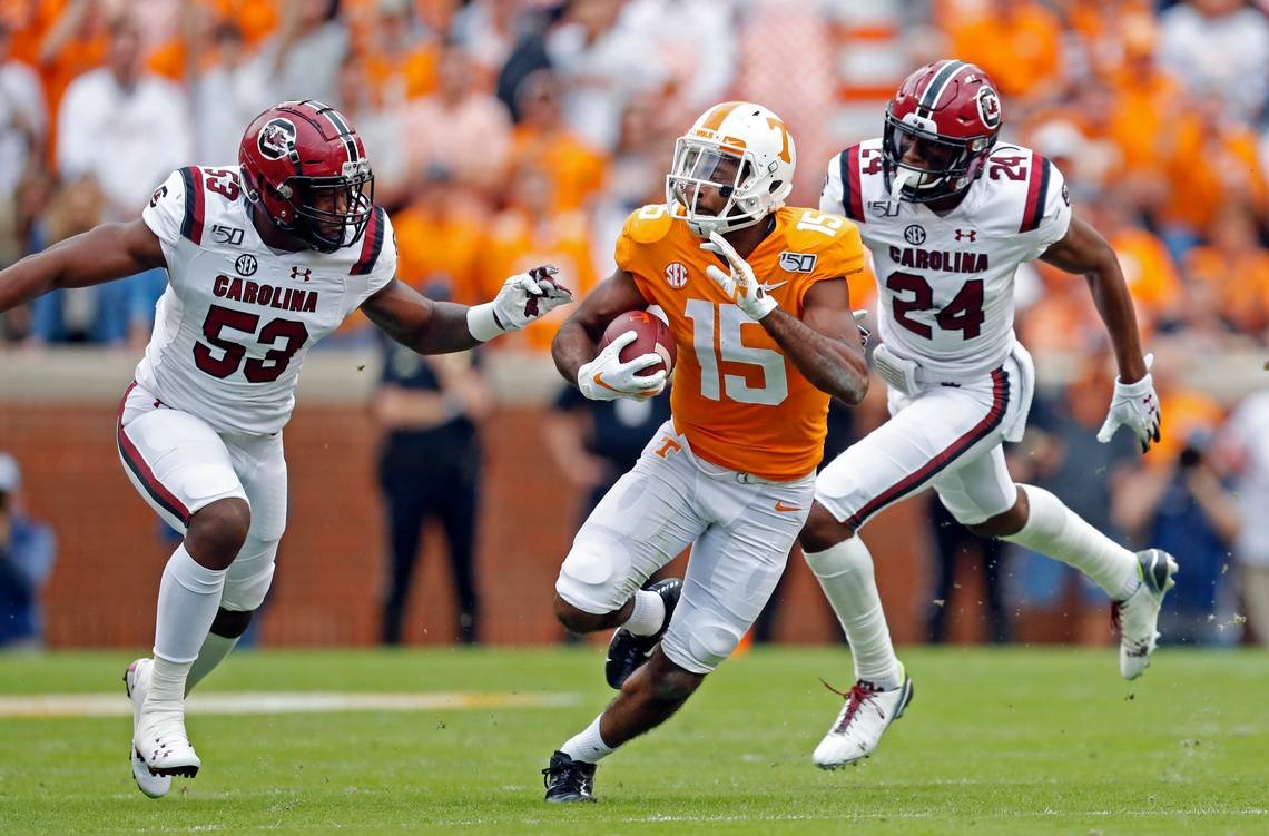 College Football Picks Spotlight Tennessee vs. South Carolina