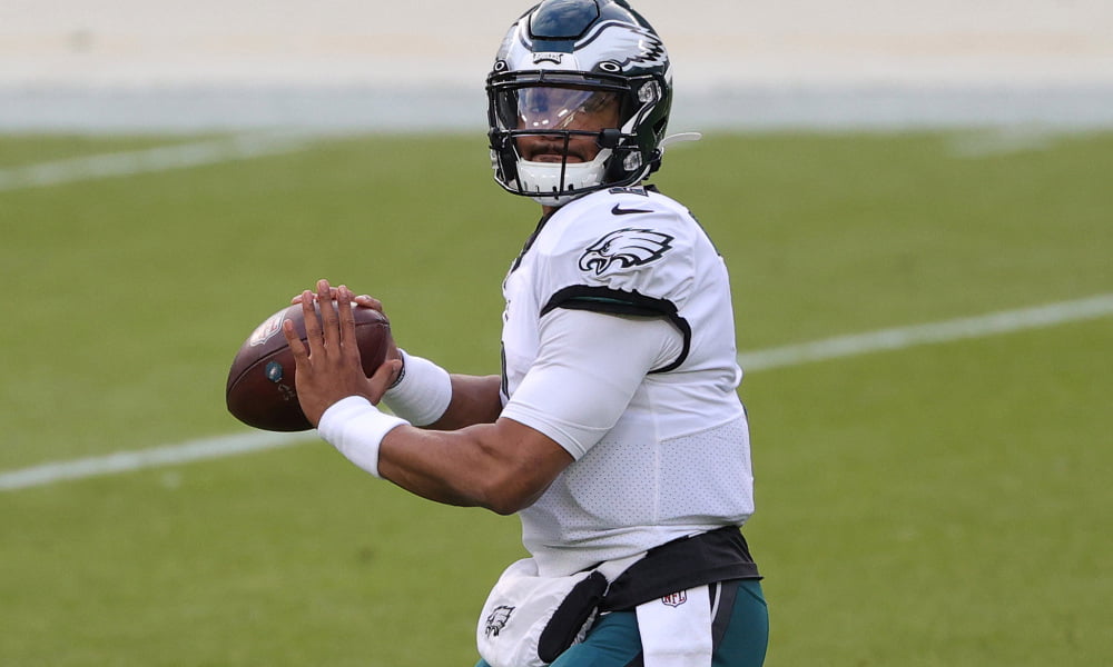 Jalen Hurts NFL betting odds trends Chargers vs Eagles prediction