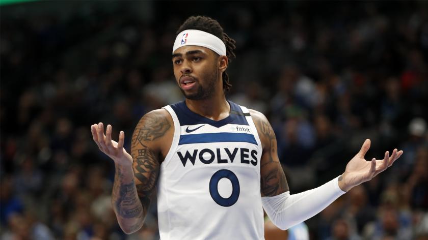 D'Angelo Russell NBA player props betting picks Grizzlies vs Timberwolves