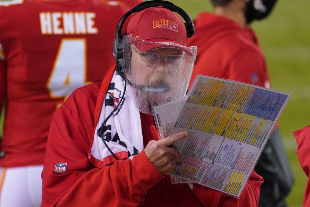 Andy Reid Face Shield Super Bowl props Chiefs vs Buccaneers