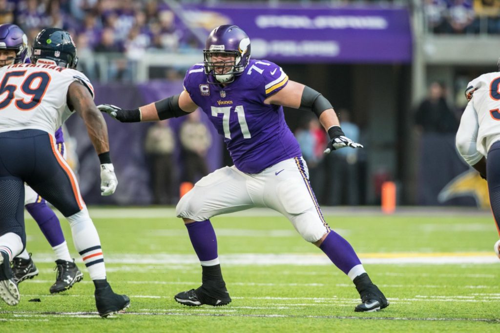 minnesota vikings roster cuts riley reiff contract
