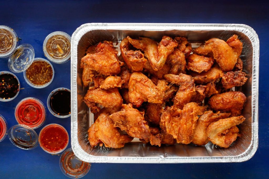 Super Bowl wings party food 2024