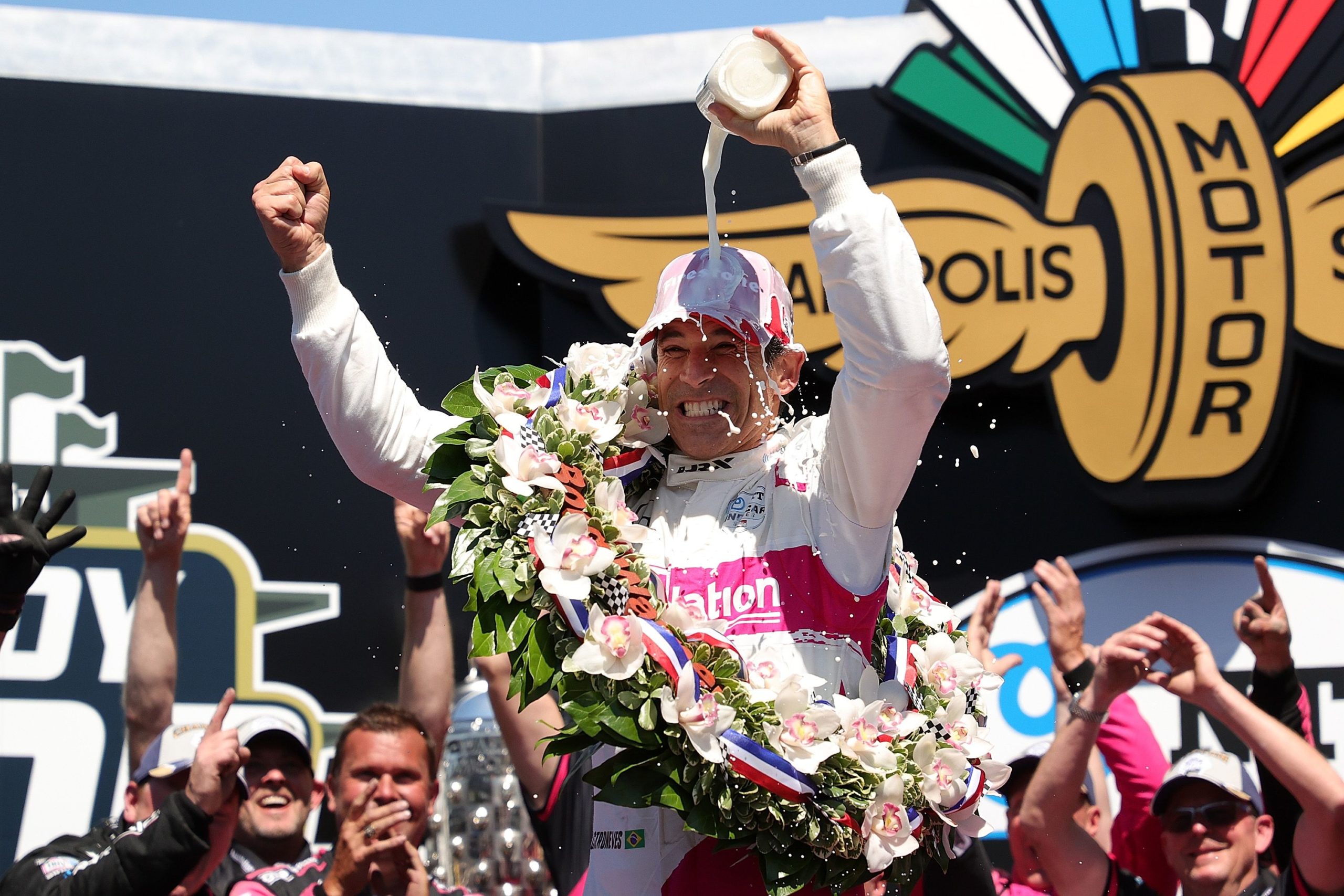 Helio Castroneves IndyCar Series Indianapolis 500 traditions Indy 500 milk