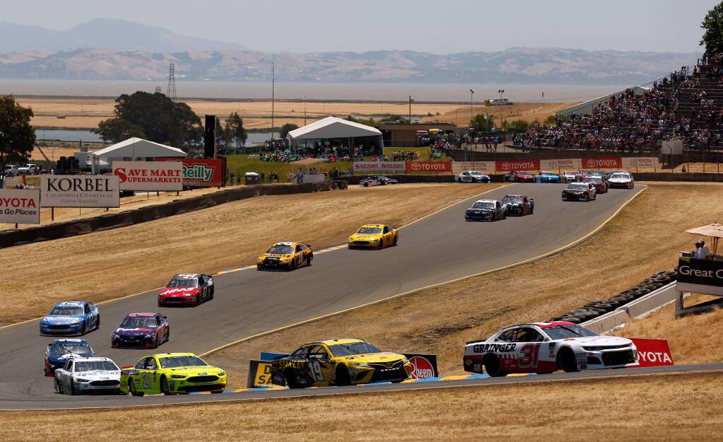NASCAR Cup Series Toyota Save Mart 350 starting lineup stats Sonoma Raceway