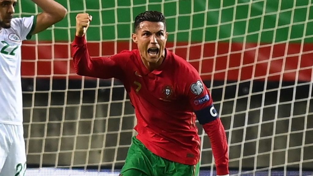 Cristiano Ronaldo Scores Twice To Shatter The International Goal Record