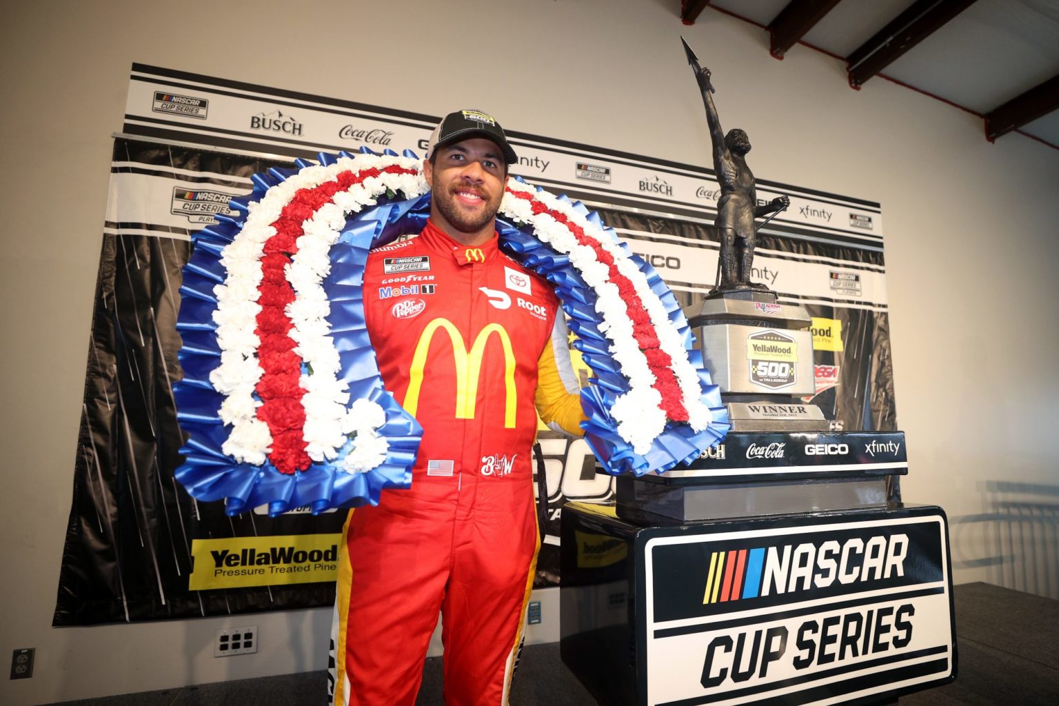Bubba Wallace Wins YellaWood 500 NASCAR Cup Series recap Talladega Superspeedway