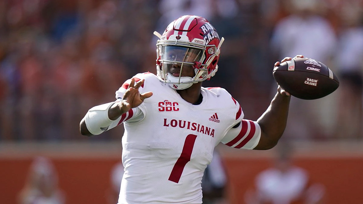 Levi Lewis college football betting odds Sun Belt Championship Appalachian State vs Louisiana prediction