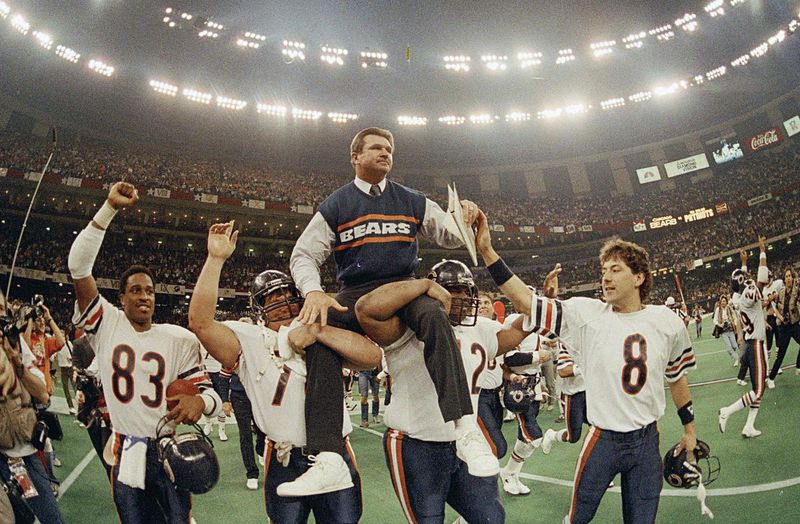 Mike Ditka Chicago Bears 1985 Super Bowl vs. New England Patriots