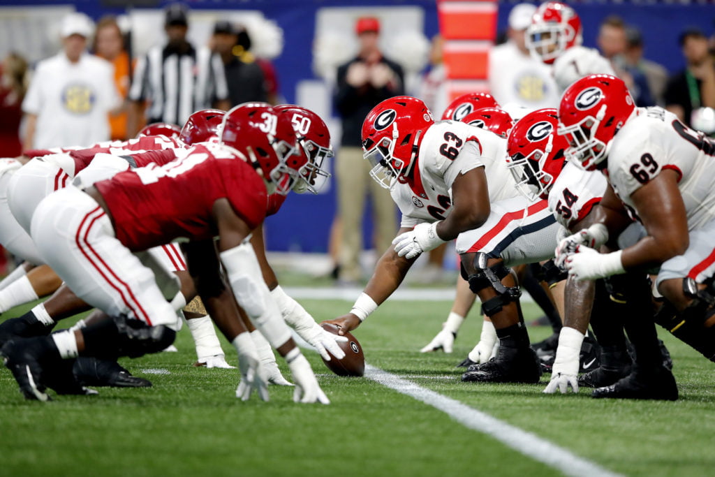 Georgia vs Alabama college football playoff prediction betting odds picks