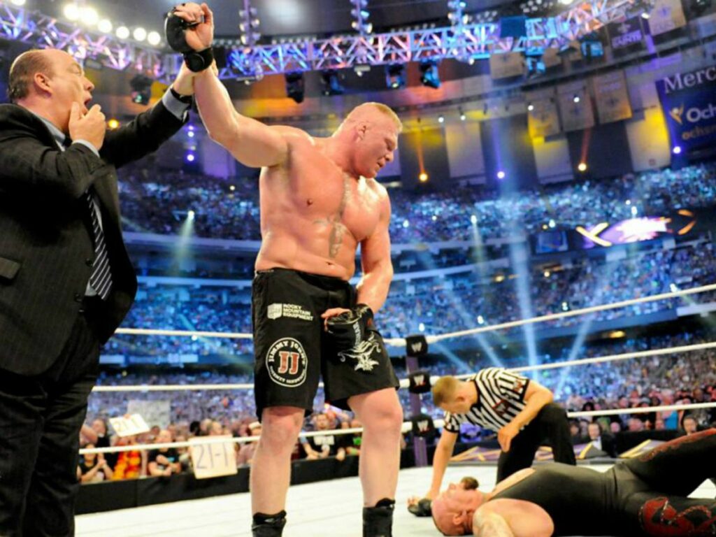 Brock Lesnar Ends the Undertaker WrestleMania Streak