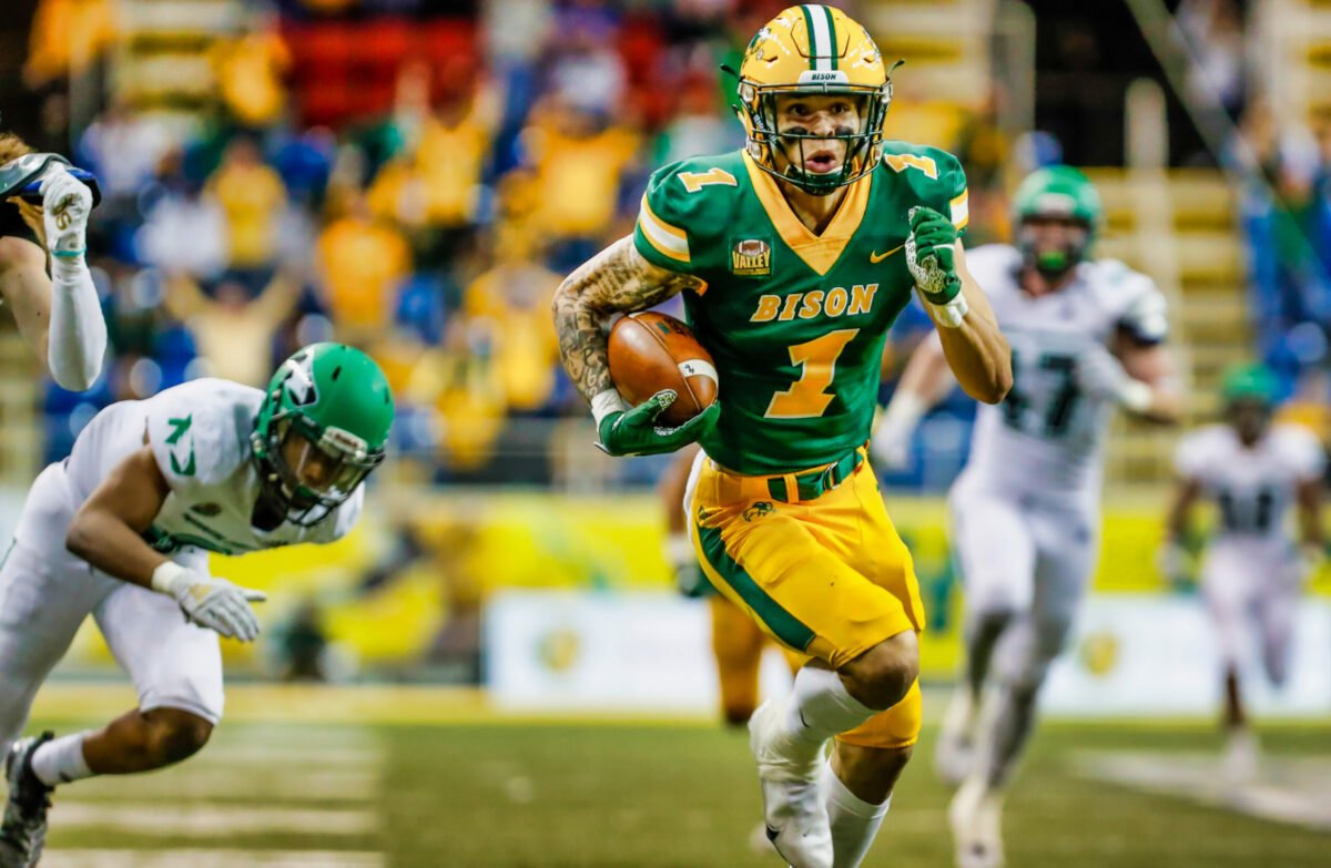 Christian Watson highlights NFL Draft North Dakota State green bay packers draft grades