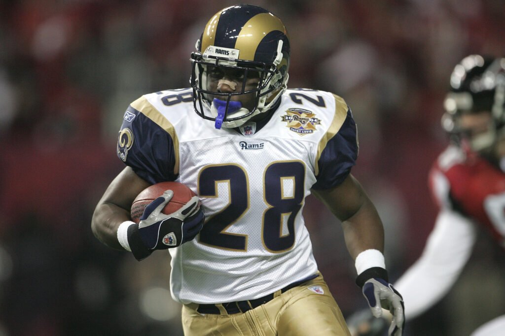 Best Players to Wear 28 in NFL History marshall faulk