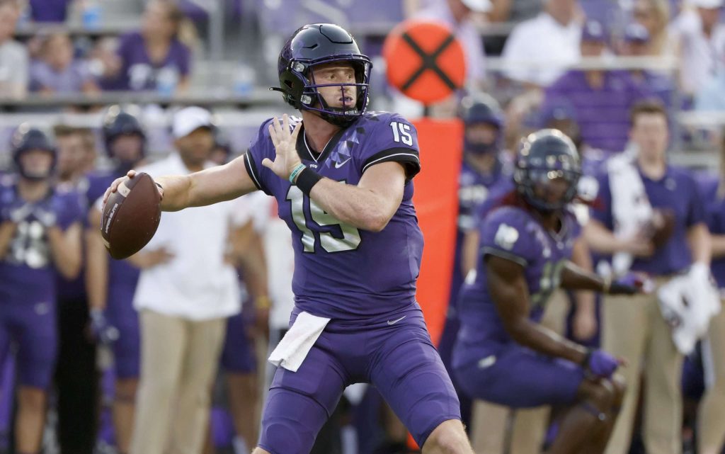 Max Duggan college football DFS picks player props PrizePicks TCU vs Georgia CFP National Championship