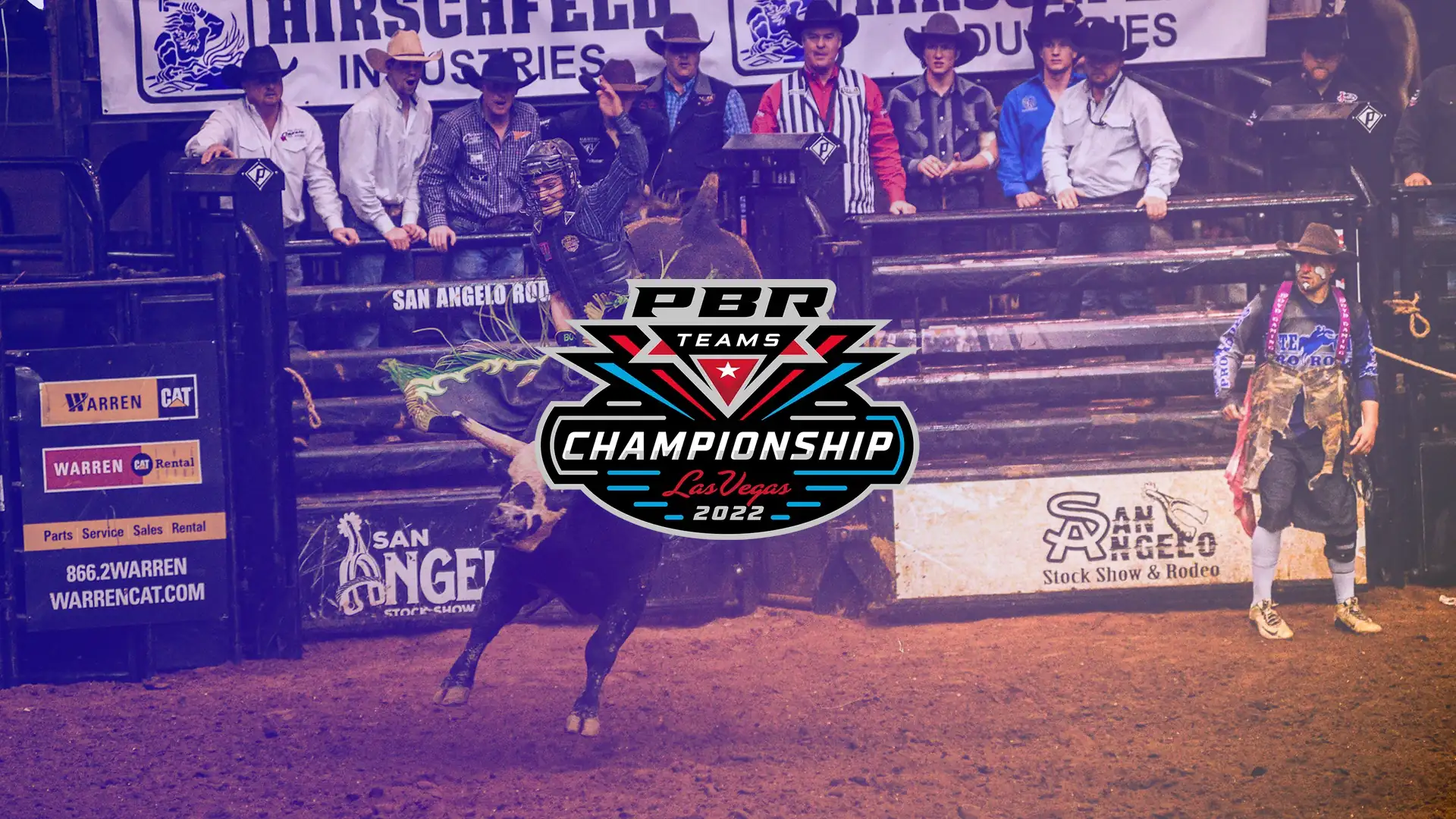 PBR Team Series Championship logo in front of PBR riding scene