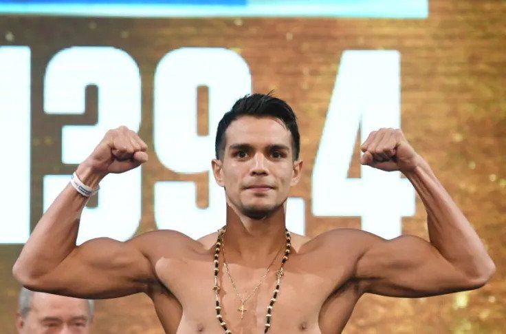 Jose Zepeda in a weigh-in stage