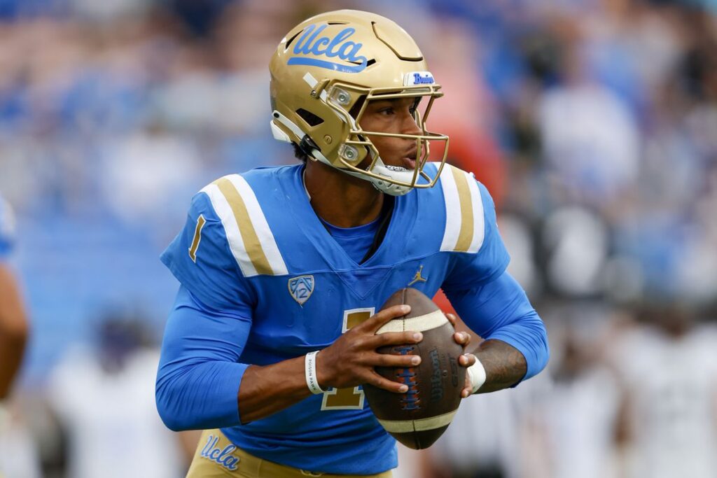 Dorian Thompson-Robinson 2023 NFL Draft prospects to watch in college football bowl games Pittsburgh vs UCLA prediction odds college football betting picks Sun Bowl game predictions