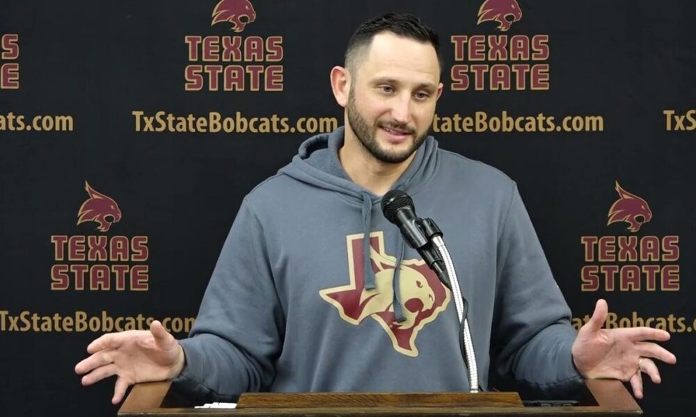 G.J. Kinne new texas state football coach