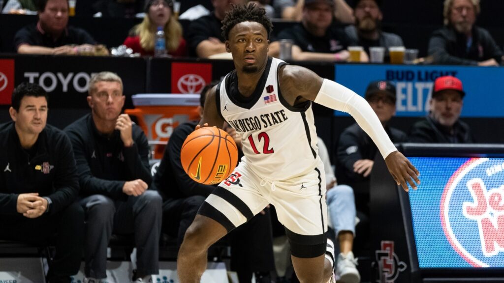 Darrion Trammell Utah State vs San Diego State prediction Mountain West Tournament college basketball betting picks