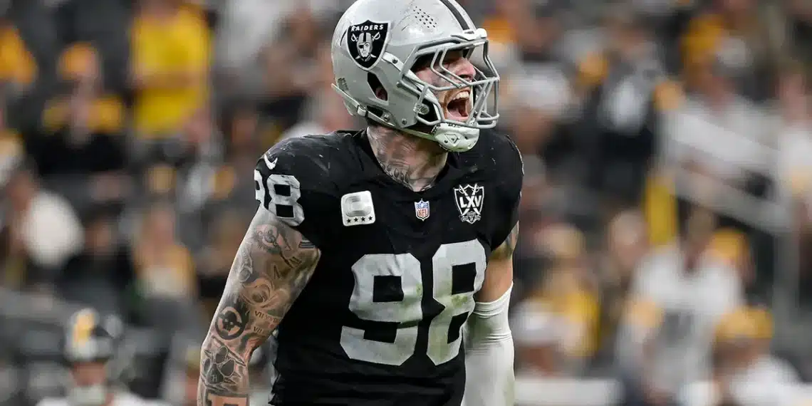 Maxx Crosby Las Vegas Raiders defense fantasy football streamers Week 12