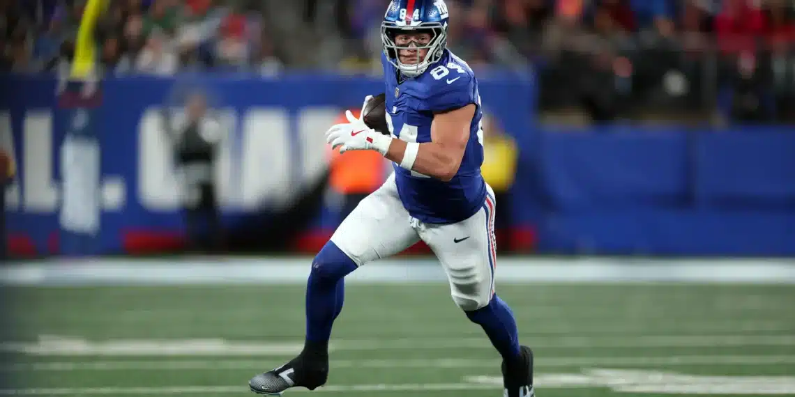 Theo Johnson Giants Week 13 Fantasy Football TE Streamers