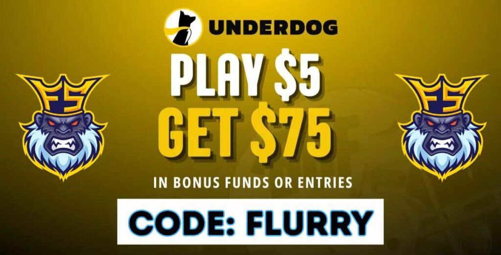 Underdog fantasy promo code flurry