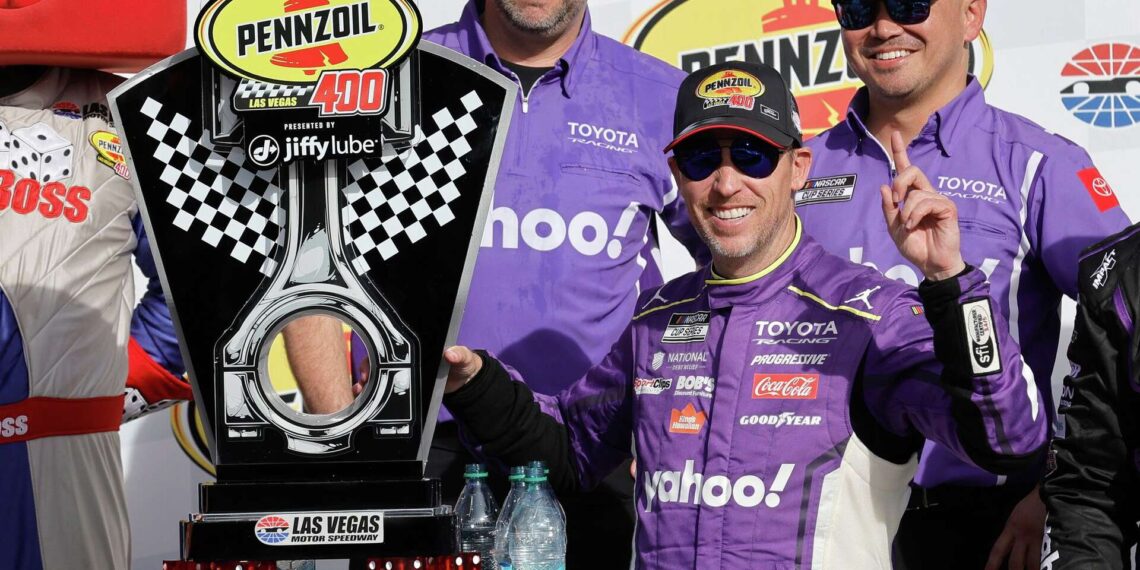 Denny Hamlin NASCAR Cup Series stock watch Pennzoil 400 Las Vegas Motor Speedway